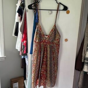 Vintage 1990s Oscar de la Renta Paisley sheer dress